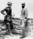 General Hamilton (İng.) ve General Gouraund (Fr.) durum değerlendirmesi yaparlarken (1915).