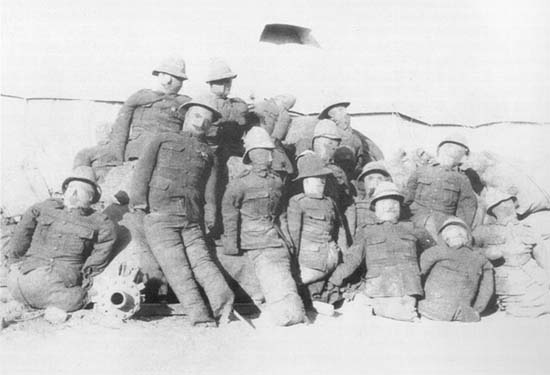 Puppet Soldiers found in the trenches.